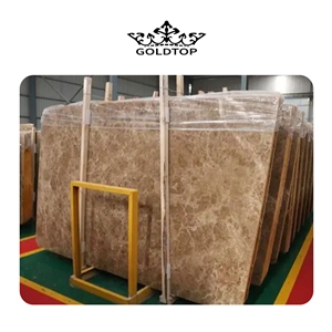 GOLDTOP OEM/ODM Crystal Deep Emperador Marble Slabs