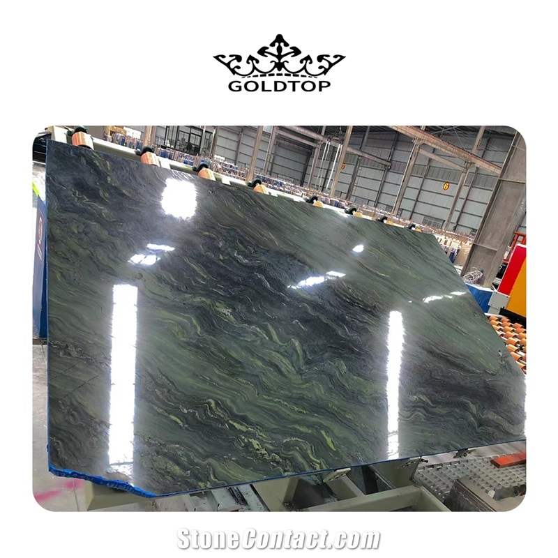 GOLDTOP OEM/ODM Verde Fusion Granite Slabs