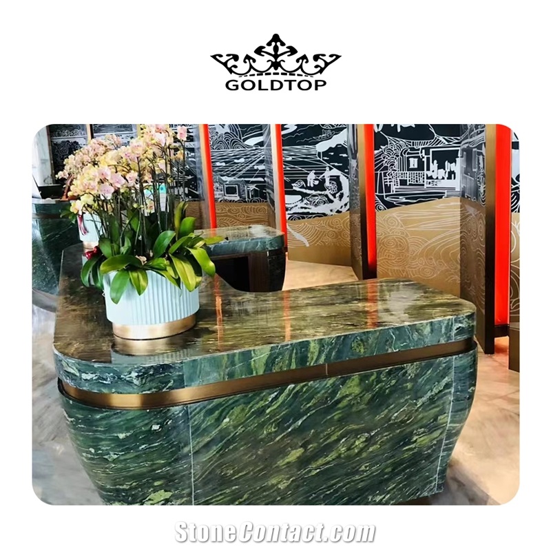GOLDTOP OEM/ODM Verde Fusion Granite Slabs