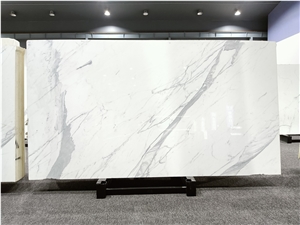 Italy Calacatta White Marble Slab For Countertop And Worktop