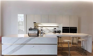 Italy Calacatta White Marble Slab For Countertop And Worktop