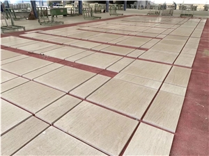 Outdoor Design Tiles With Moca Cream Limestone