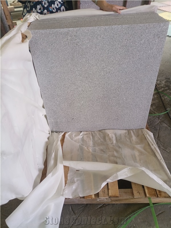 G603 Light Grey Granite Flamed Brushed Flooring Tiles