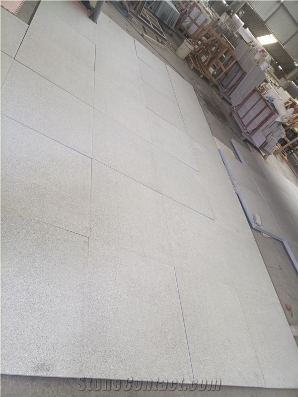 G603 Light Grey Granite Flamed Brushed Flooring Tiles