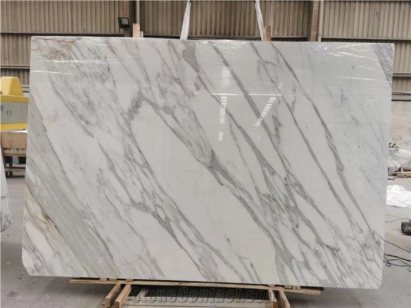 White Marble Arabescato Tiles And Slabs
