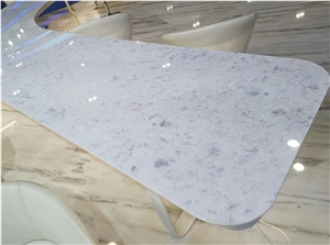 Blue Crystal  White Marble Slabs