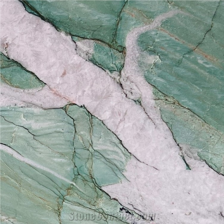Botanic Crystal Green Quartzite Slab