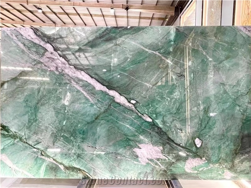 Botanic Crystal Green Quartzite Slab