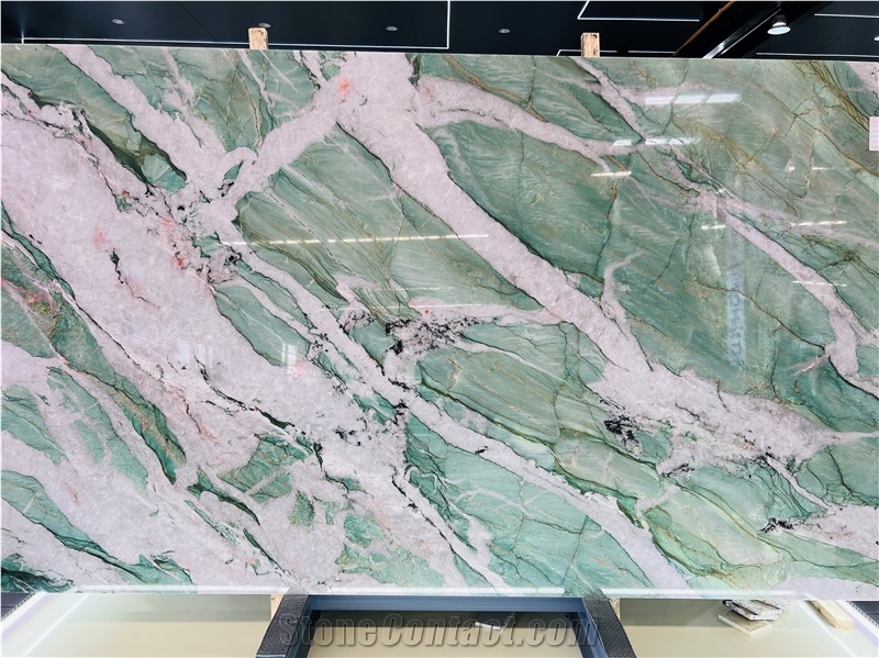 Botanic Crystal Green Quartzite Slab