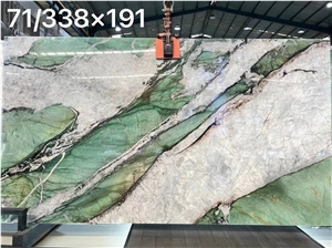 Cristallo Botanico Green Quartzite Slab