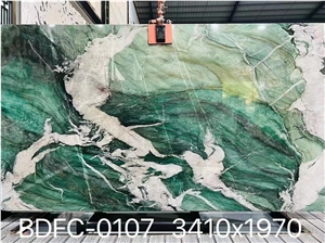 Cristallo Botanico Green Quartzite Slab
