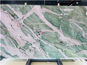 Cristallo Botanico Green Quartzite Slab