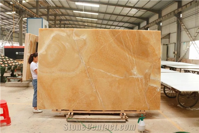 Golden Yellow Onyx Slab