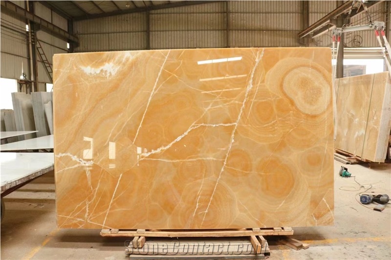 Golden Yellow Onyx Slab