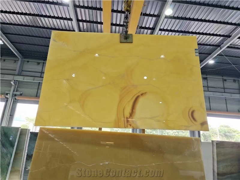 Golden Yellow Onyx Slab