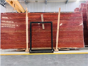 Iran Red Travertine Slab