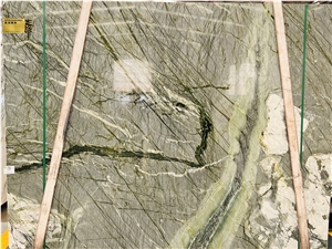 Light Polar Rainforest Dandong Green Marble Slab