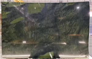 Polished Green Avocatus Quartzite Slab