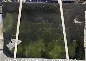 Polished Green Avocatus Quartzite Slab