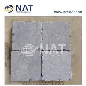 Vietnam Tumbled Bluestone Paver -Tumbled Cubes/Cobble Paving