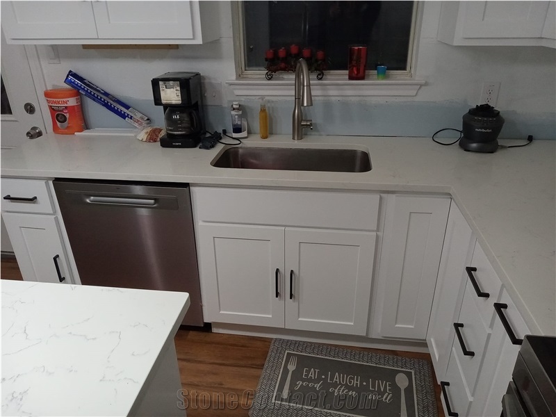 Carrara Marble Look LQ-701 Quartz Stone Best Price Vietnam