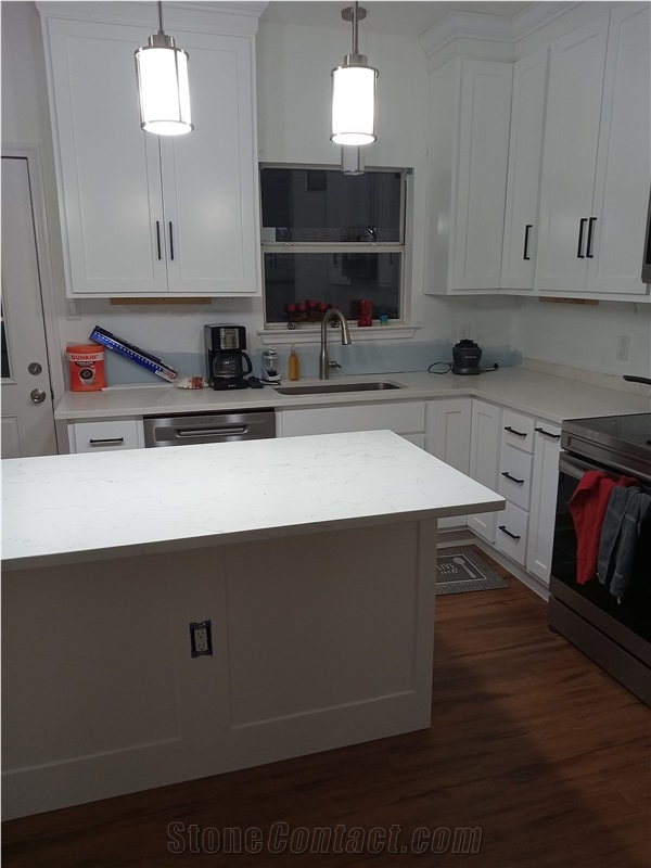 Carrara Marble Look LQ-701 Quartz Stone Best Price Vietnam