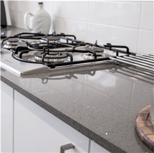 Vietnam Artificial Mirror Quartz LQ-312 Sparkling Grey