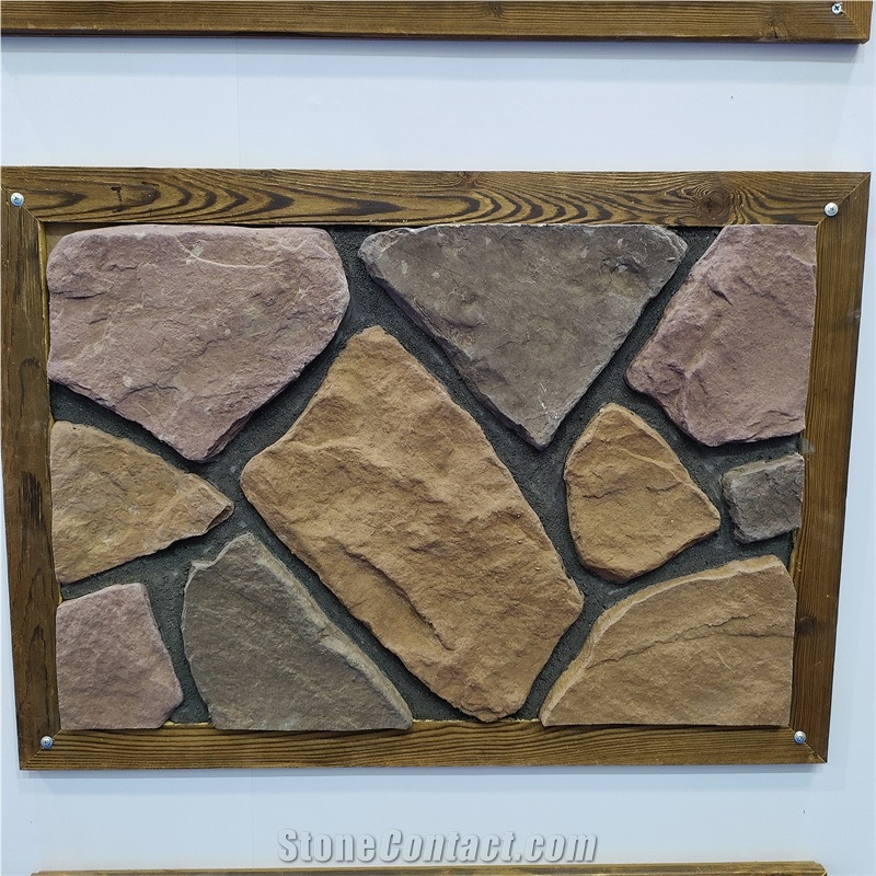 Multicolor Artificial Culture Stone For Outdoor Wall Patch