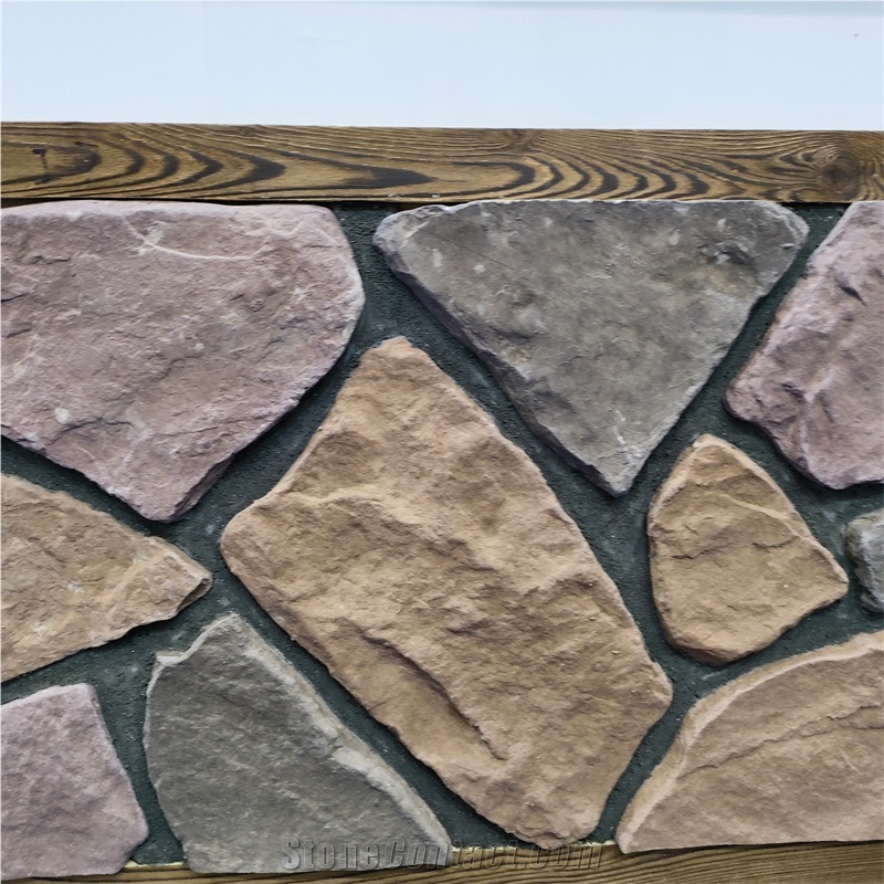 Multicolor Artificial Culture Stone For Outdoor Wall Patch