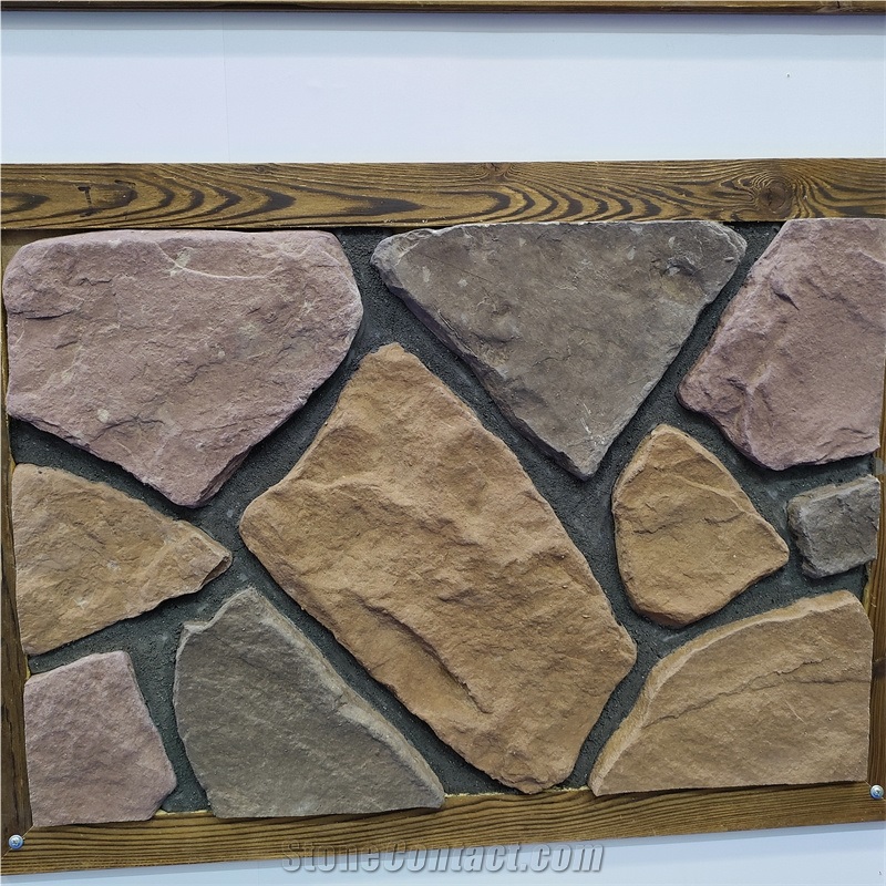 Multicolor Artificial Culture Stone For Outdoor Wall Patch