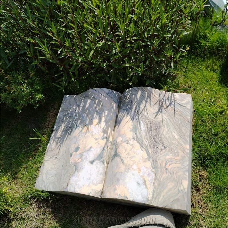 Book Shape Garden Statues For Outdoor Landscape Decoration