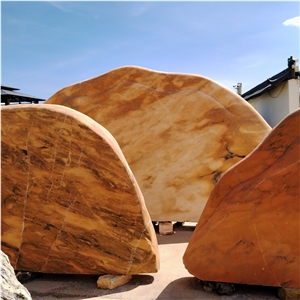 China Manufacturer On-Demand Sunset Glow Red Stone Rockery