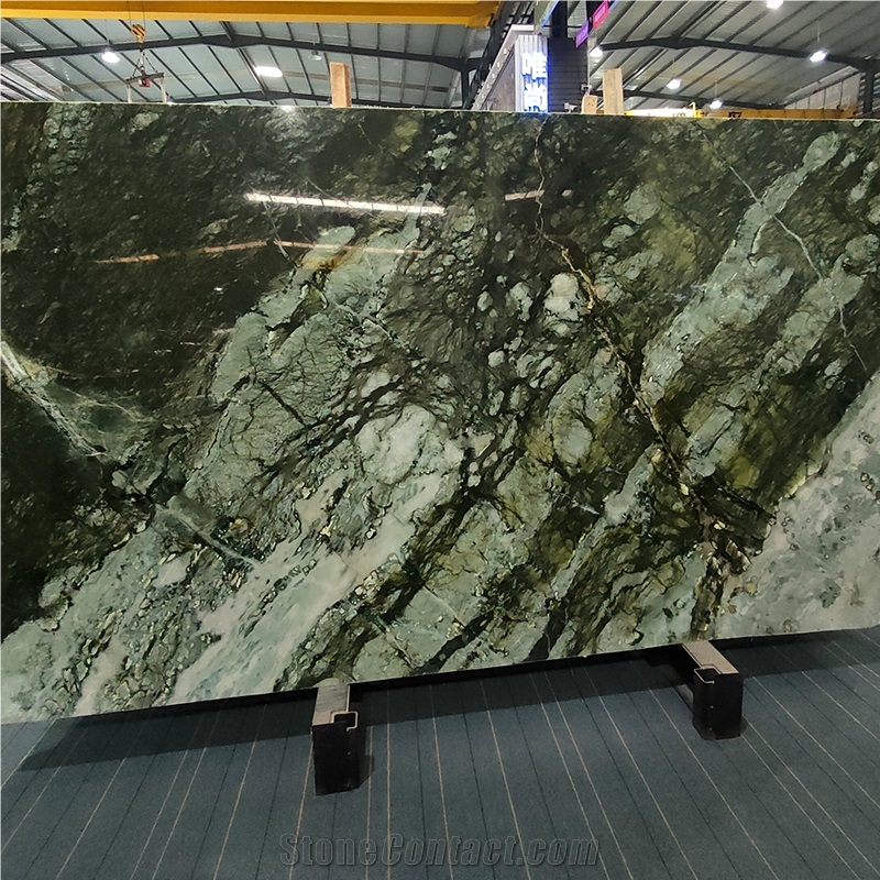 Dark Green Spring Breeze Green Marble For Background Slab