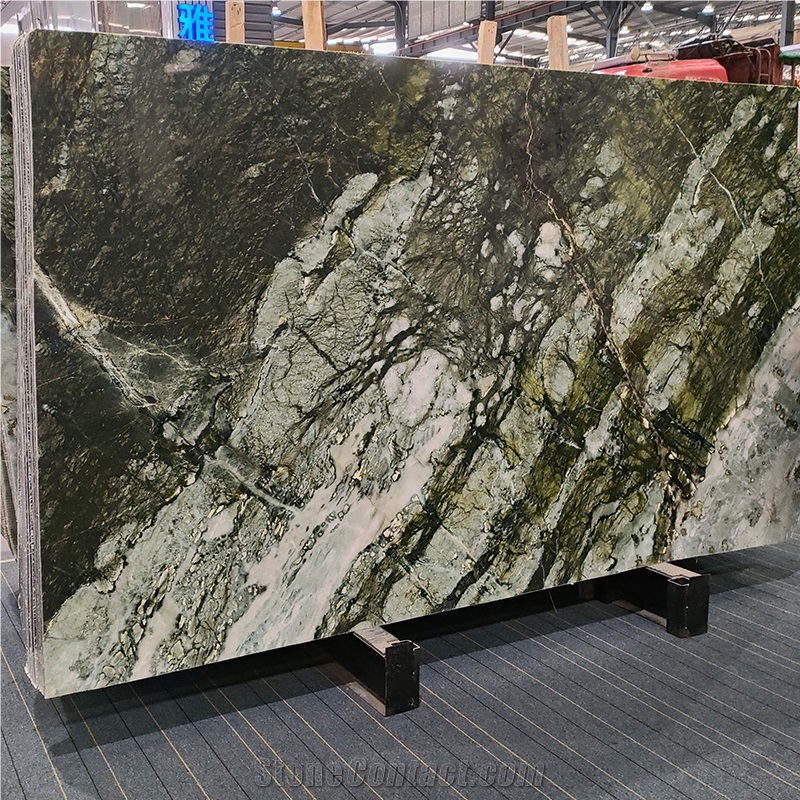 Dark Green Spring Breeze Green Marble For Background Slab