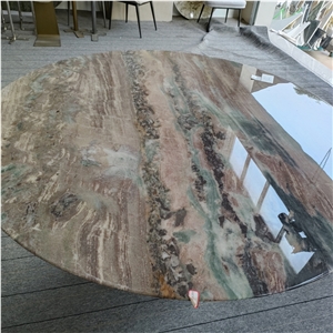 Green Valley Marble Dining Room Table Top