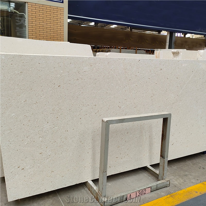 Italy Beige Slab Crema Pearl Limestone For Interior