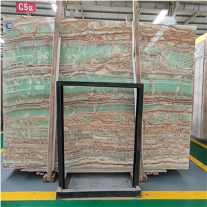 Multicolor Stone Emerald Onyx For Wall Tiles