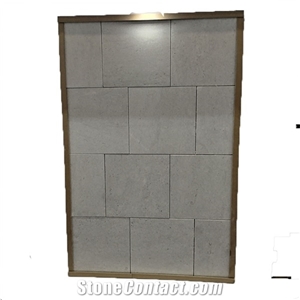 Natural Beige Limestone Wall Tiles For Villa Bathroom