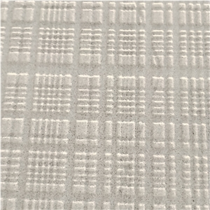 Natural Tesla Grey Marble CNC Carving Square Tiles For Wall