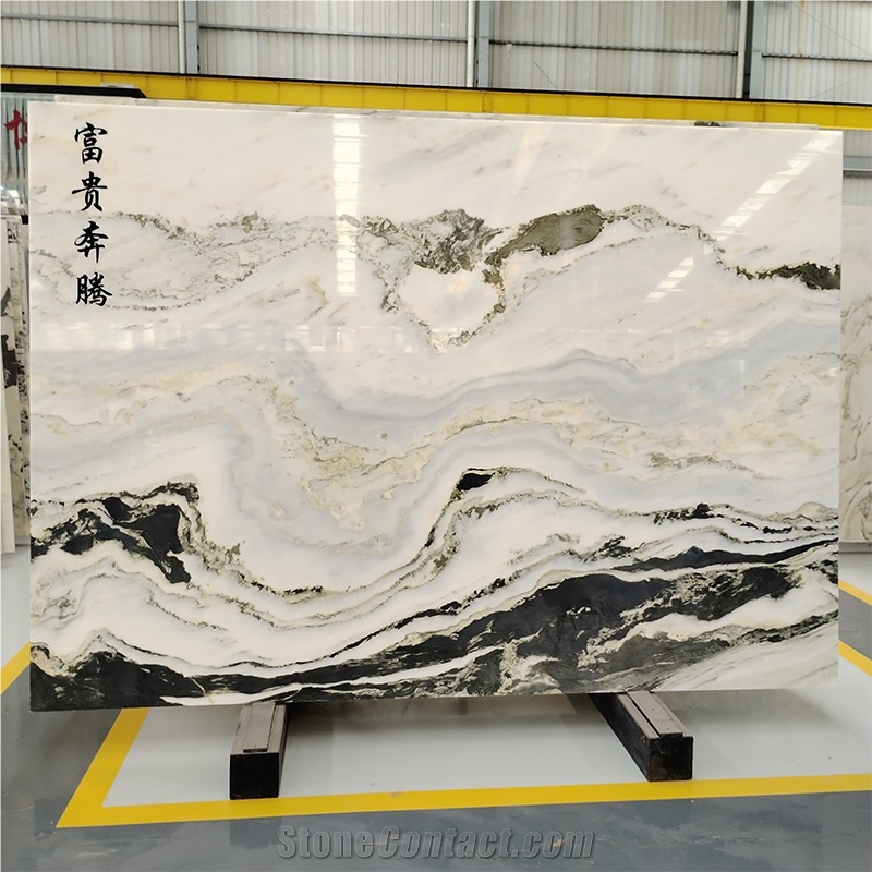 Polished Yunnan Crystal Blue Marble Natural Background Plate