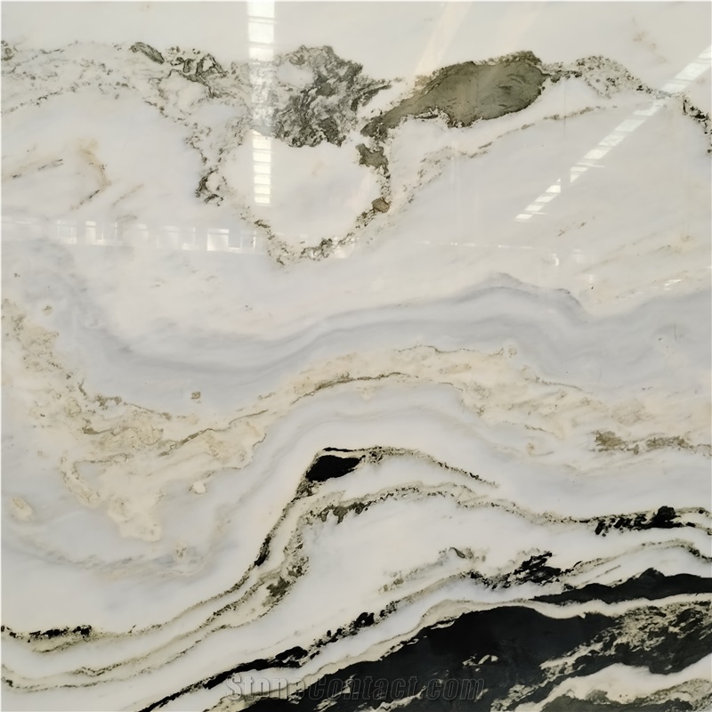 Polished Yunnan Crystal Blue Marble Natural Background Plate