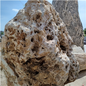Red Coralline Taihu Lake Stone For Design Garden