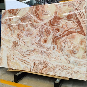 Red Onyx Slab Jade Cloud  For Wall And Slab