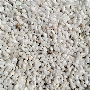 White Thassos Marble Crushed Chips Aggregates For Landscape