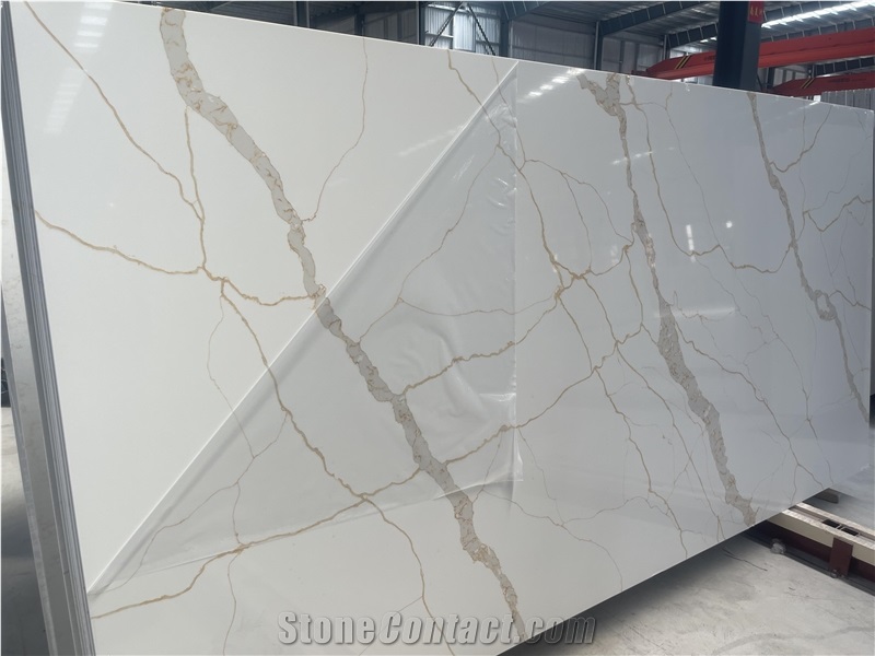 Artificial Calacatta Carrara Solid Stone Slabs&Tiles