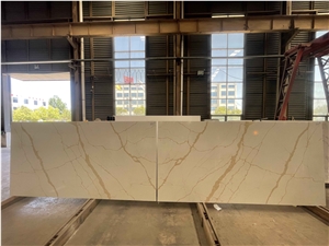 Calacatta Gold 20Mm Thickness Quartz Slabs