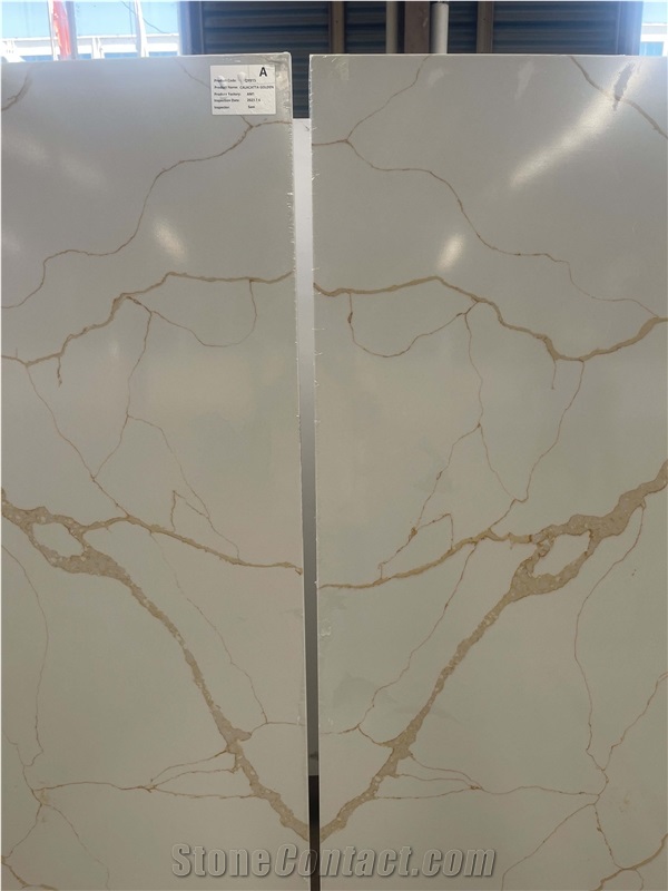 Calacatta Gold 20Mm Thickness Quartz Slabs