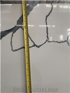 Calacatta Laza Black And White Quartz Stone High Quality