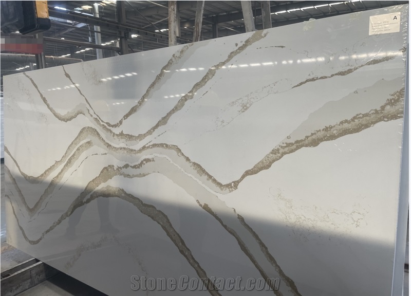 Calacatta White Quartz Slabs
