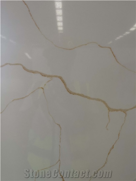 Lighting Calacatta Nero Quartz Exporteing Stone Slabs